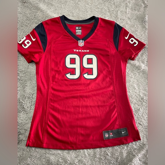 Nike Red NFL On Field Jersey JJ Watt #99 Women Small - Picture 1 of 8